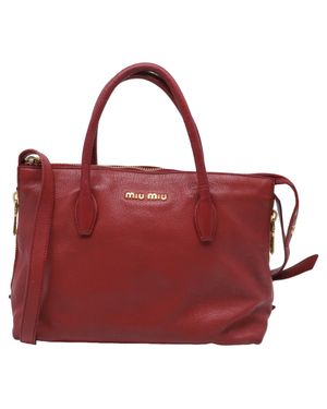 Miu Miu Madras Top Handle Bag - Red