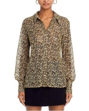Ramy Brook Amalia Embroidered Blouse - Gray