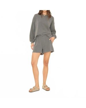 Xirena Shawn Terry Sweatshort - Gray