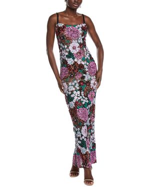 knee length dresses for ladies Bronx and Banco Giselle Powder Blue Maxi Dress main image 1