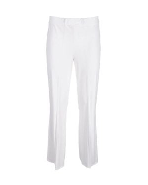 1 One Straight-Leg Pants With Clean Design And Tailored Finish - White