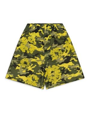 DENIM TEARS Wreath Camo Shorts - Yellow
