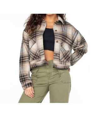 Roxy Township Plaid Jacket - Green