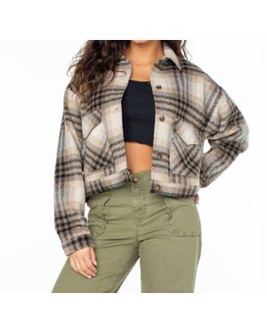 Roxy Township Plaid Jacket - Green