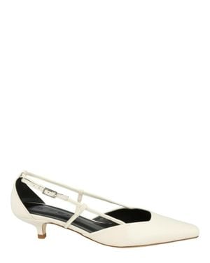 BY FAR Francine Leather Pumps - Metallic