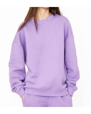 Kule The Oversized Sponge Sweatshirt - Purple