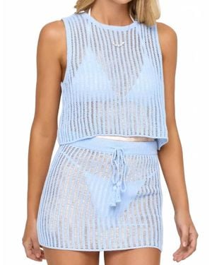 LSPACE Sander Mini Skirt - Blue