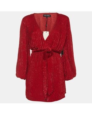 retroféte Sequin Gabrielle Mini Dress - Red