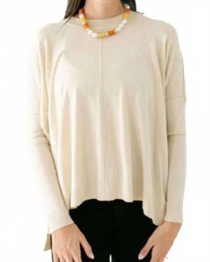 Karlie Cashmere Crewneck Sweater - Natural