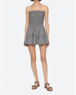 Sea Neci Gingham Coverup - Gray