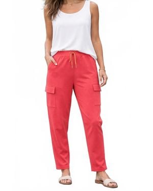 EsQualo Model Cargo Pant - Red