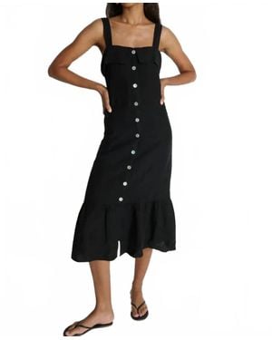 Nation Ltd Amalia Midi Dress - Black