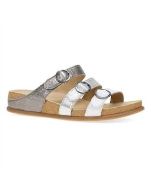 Dansko Campbell Slide Sandal - Metallic