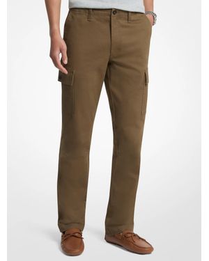 Michael Kors Stretch Cotton Twill Cargo Pants - Natural