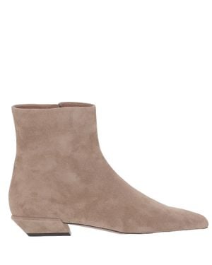 Paris Texas Pointed Toe Leather Boots - Brown