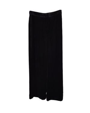 Iris & Ink Straight Cut Tux Pants - Black