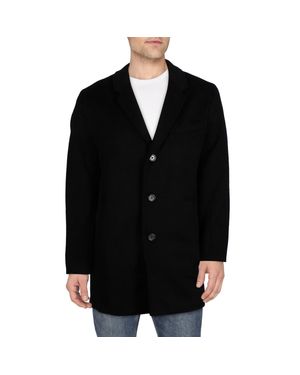 Michael Kors Collared Warm Wool Coat - Black