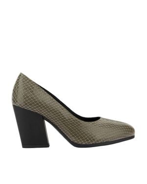 Hogan 80Mm Leather Pumps - Gray