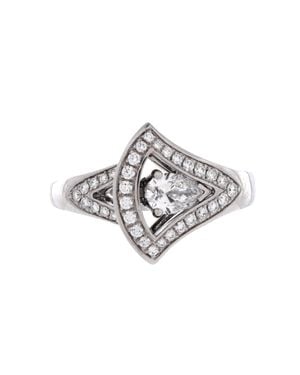 BVLGARI Divas' Dream Openwork Ring 18K With Diamonds - Metallic
