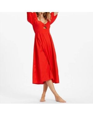 Billabong Lovers Lane Dress - Red
