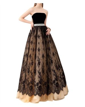 open lace back dress Two-Tone Illusion Corset Lace Sweetheart Fairy A-Line Bridal Dress
