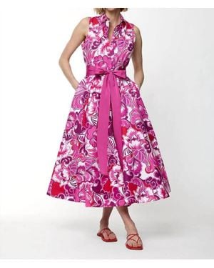 Sara Roka Danielle Printed Dress - Pink