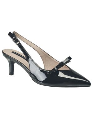 French Connection Ladies Quinny Slingback Kitten Heel - Blue