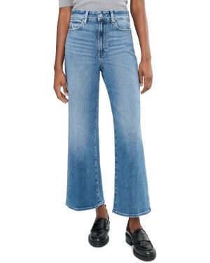 PAIGE Anessa Wide Leg Jean With 3/8" Hem - Blue