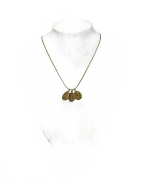 Pippa Small Jewellery 18K Colette Set Triple Pendants - White