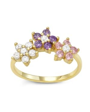 Junior Jewels 14K Over Sterling Cubic Zirconia Ring - Metallic