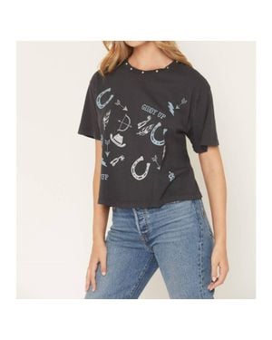 All Us Giddy Up Top - Black
