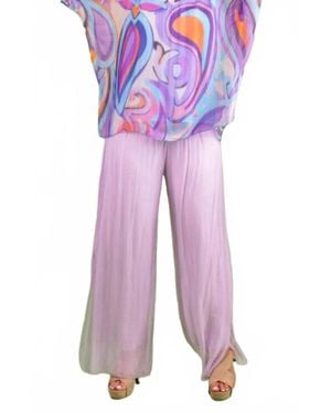 Gigi Moda Lizane Swirl Print Blouse - Purple