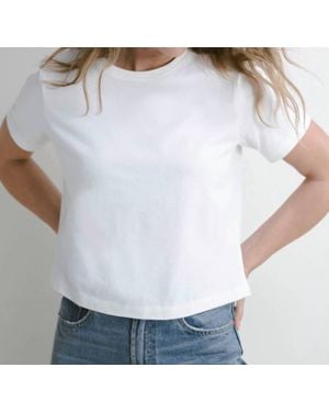 Darling Lively Shoulder Top - White