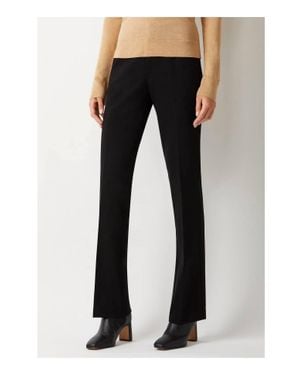 ecru Courtlandt Slim Bootcut Pant - Black