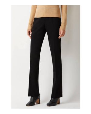 ecru Courtlandt Slim Bootcut Pant - Black