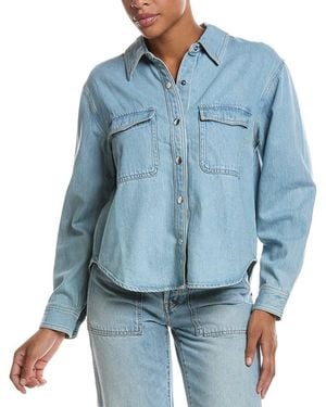 Madewell Airy Denim Shirt Jacket - Blue