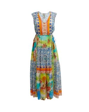 Johnny Was Lylarae Natania Dress - Blue