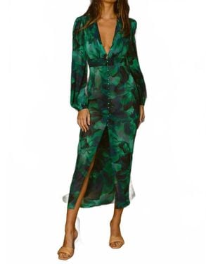 Runway Calista Midi Dress - Green