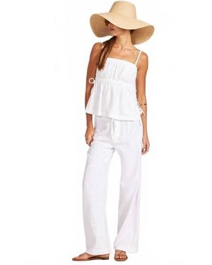 Bobi Side Tie Cami Top - White