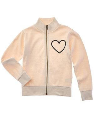 Vintage Havana Ribbed Mock Neck Zip Jacket - Natural