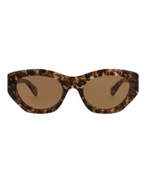 Chloé Cat Eye-Frame Recycled Acetate Sunglasses - Brown