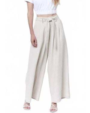 Corey Lynn Calter Colette Wide Leg Trouser Pant - White