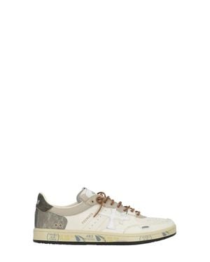 Premiata Ivory Bskt Clay 8163 Sneakers - White