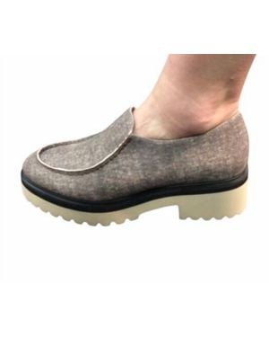 All Black Printed Loafer - Gray