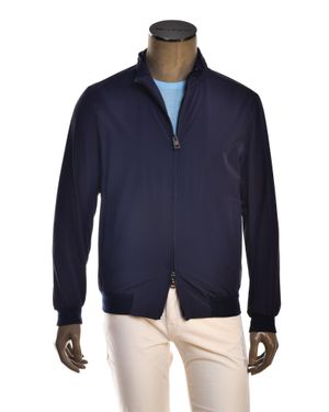 Kiton Kired Liam Nylon-Elastane Light Jacket - Blue