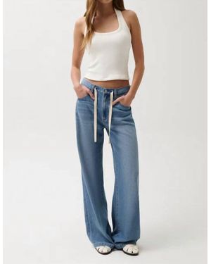Pistola Jadyn Palazzo Pant With Drawcord - Blue