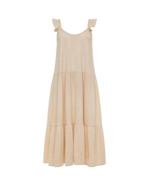 Anna Cate Celia Midi Dress - Natural