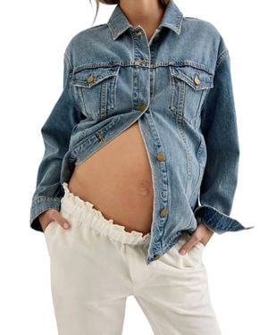 HATCH The Classic Maternity Jean Jacket - Blue