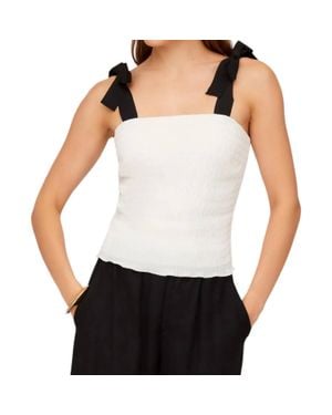 Fifteen Twenty Annie Ribbon Tie Top - White