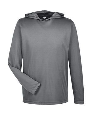 Team 365 Zone Performance Hooded T-Shirt - Gray